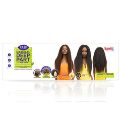 Janet Collection 100% Virgin Remy Human Hair Deep Part HD Lace Wig - KINKY CRIMP