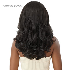 Outre Big Beautiful 100% Human Hair Premium Blend U Part Cap Leave Out Wig - DOMINICAN BODY CURL 20