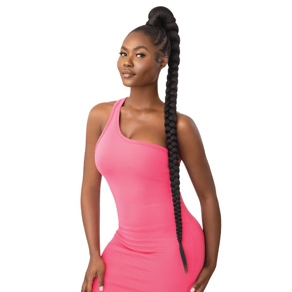 Outre Synthetic Hair Pretty Quick Pony - NATURAL BRAIDED PONYTAIL 42