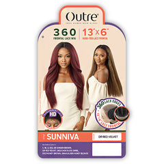 Outre 100% Human Hair Blend 360 HD Frontal Lace Wig - SUNNIVA (13x6 lace frontal)