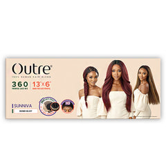 Outre 100% Human Hair Blend 360 HD Frontal Lace Wig - SUNNIVA (13x6 lace frontal)