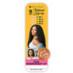 Sensationnel Curls Kinks & Co Synthetic Hair Clip ins - MISS INDEPENDENT 18